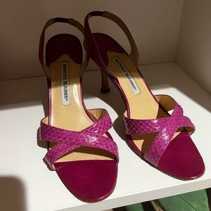 Pink Manolo Blahnik Sandals